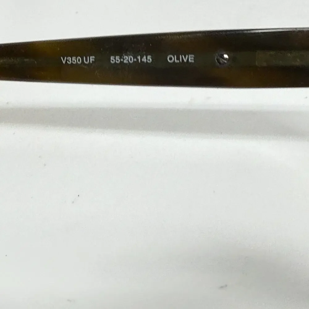 John Varvatos Eyeglasses V350 UF Olive‎ Rectangular Frame Japan 55-20-145 H17949